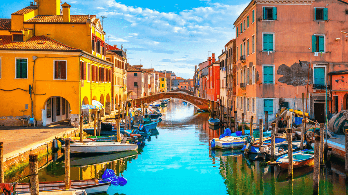 A cityscape in Italy.