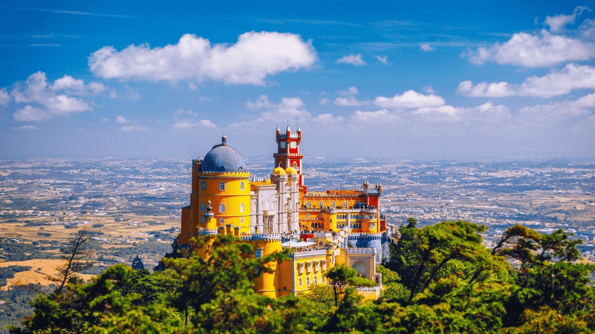A landscape in Portugal.