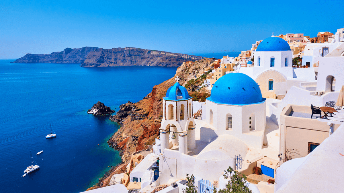 Cityscape of Greece.