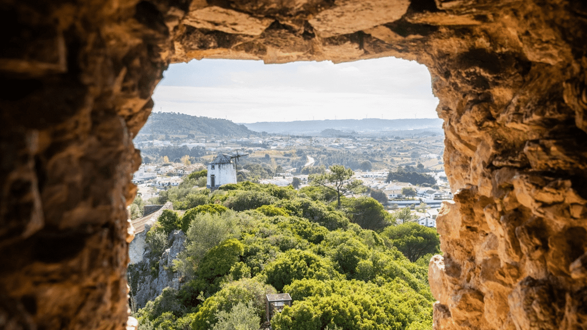 A landscape in portugal.