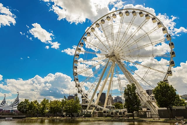 Montreal Canada - June 2022: La Grande Roue De Montréal