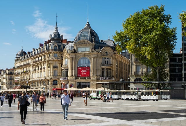Montpellier France - September 19 2019: A View Of The