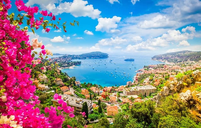 Beautiful Lanscape Of Riviera Coast And Turquiose Water Of Cote