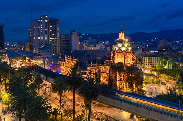 Medellin Antioquia Colombia. June 22 2023. Mass Transit Metro In