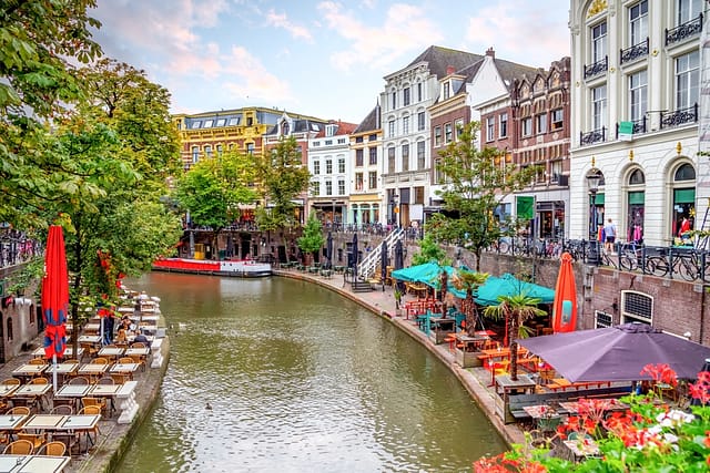 Jans Jansbrug Old City Of Utrecht Netherlands