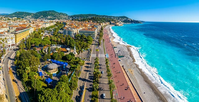 Aerial View Of Nice Nice The Capital Of The Alpes-maritimes