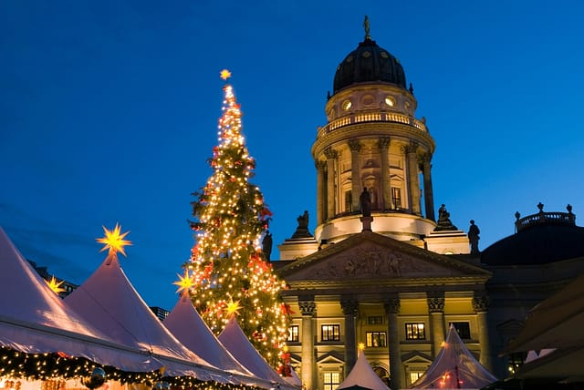 Christmas Market Gendarmenmarkt Berlin Germany Europe