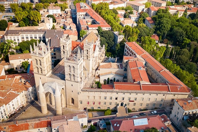 Montpellier Cathedral Or Saint Pierre Cathedral Is A Roman Catholic