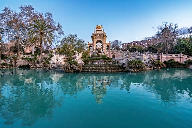 Barcelona Spain - January 16 2025 : The Cascada Monumental