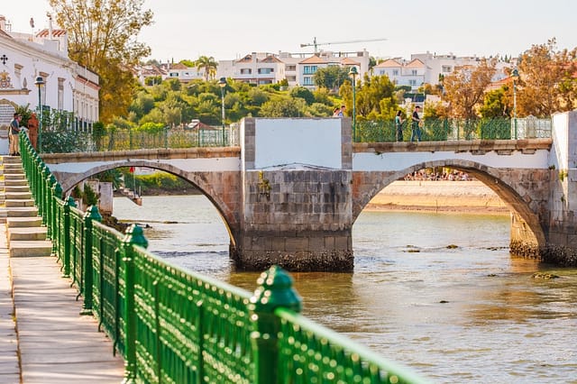 Tavira Portugal April 8 2025 - The Roman Bridge In