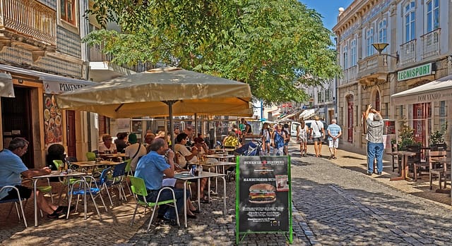 Lagos Portugal Europe 09.27.2017 The Old Town Of Lagos With