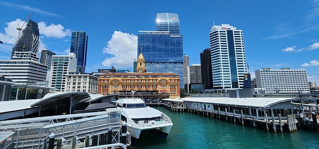 Auckland New Zealand - 18 January 2025: Auckland Waterfront With