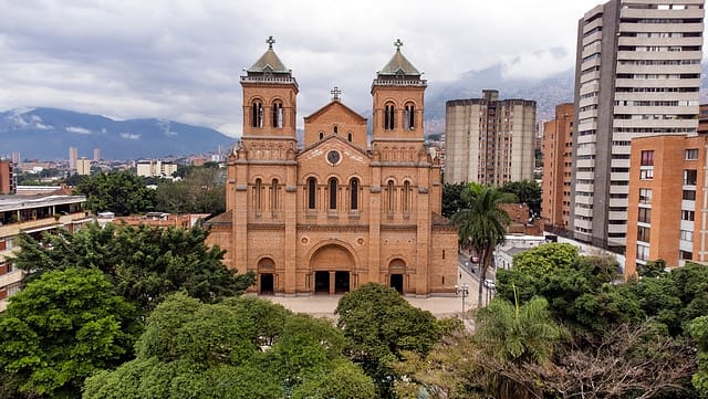 Medellin Antioquia Colombia - January 8 2026. Aerial View Of