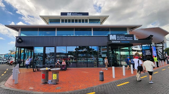 Auckland New Zealand - 6 February 2025: Maritime Museum Exterior