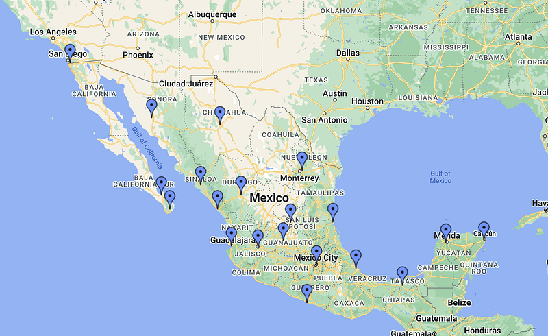 biggest airports in mexico